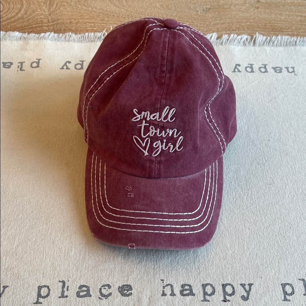 David and Young Maroon 'Small Town Girl' Baseball Cap